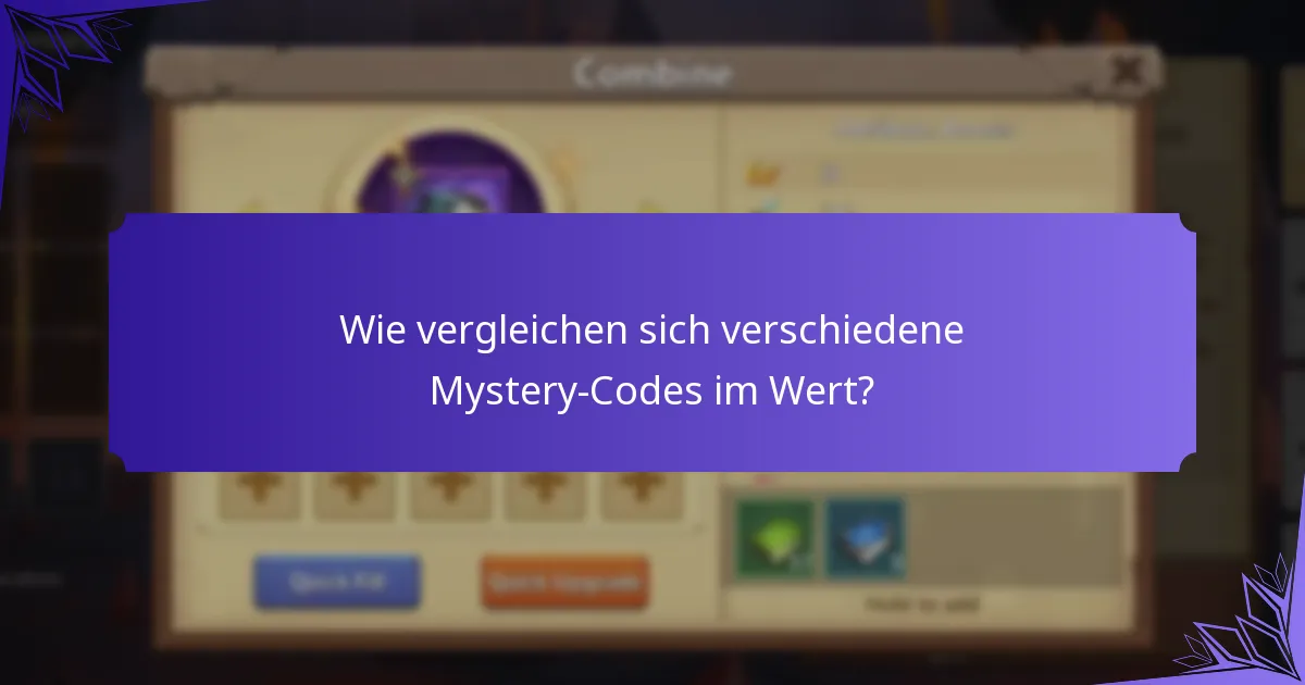 Welche Tipps können die Nutzung von Mystery-Codes verbessern?